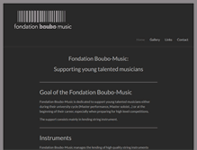 Tablet Screenshot of boubomusic.com